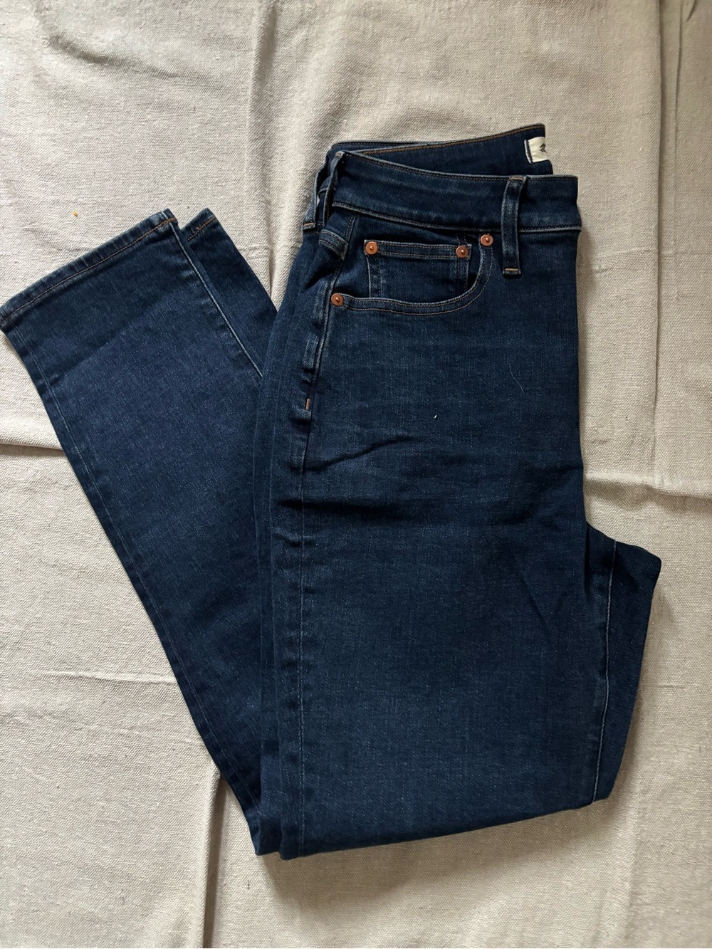 Madewell The Curvy Perfect Vintage Jeans Larkspur Dark Wash Size 28 High Rise